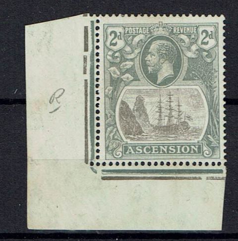 Image of Ascension SG 13c LMM British Commonwealth Stamp
